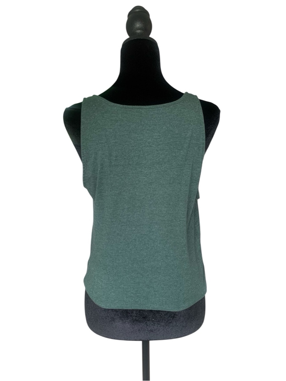 American Eagle Outfitters Button Front Tank with tie hem green size medium - Picture 2 of 8